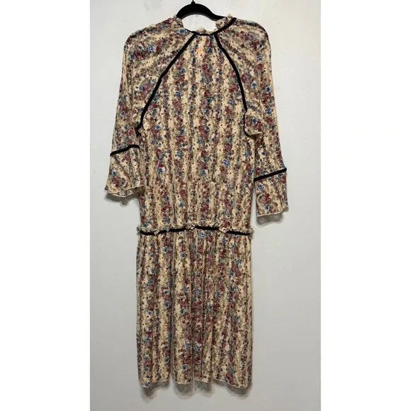 POL Fairy Grunge Semi Sheer‎ Lace Midi Dress Womens Size S Whimsigoth Romance - Picture 2 of 8